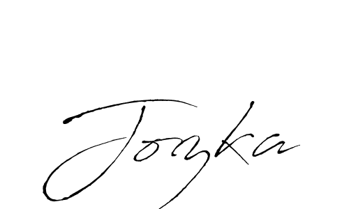 How to make Jozka signature? Antro_Vectra is a professional autograph style. Create handwritten signature for Jozka name. Jozka signature style 6 images and pictures png