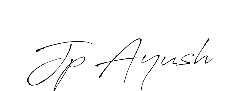 Also You can easily find your signature by using the search form. We will create Jp Ayush name handwritten signature images for you free of cost using Antro_Vectra sign style. Jp Ayush signature style 6 images and pictures png