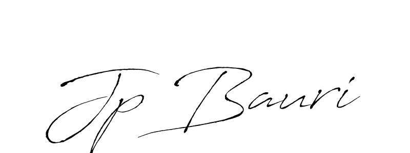 Create a beautiful signature design for name Jp Bauri. With this signature (Antro_Vectra) fonts, you can make a handwritten signature for free. Jp Bauri signature style 6 images and pictures png