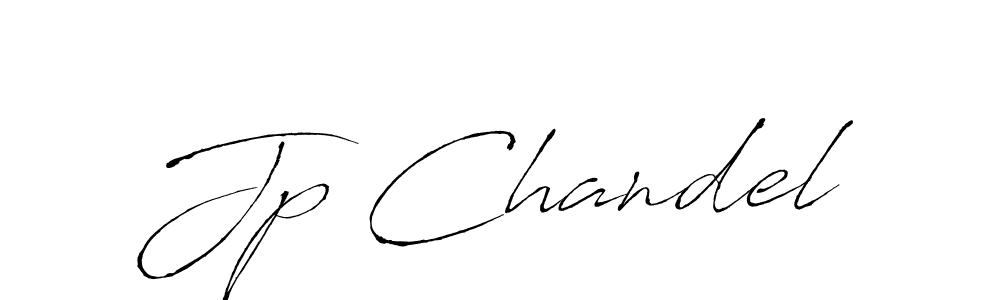 Jp Chandel stylish signature style. Best Handwritten Sign (Antro_Vectra) for my name. Handwritten Signature Collection Ideas for my name Jp Chandel. Jp Chandel signature style 6 images and pictures png