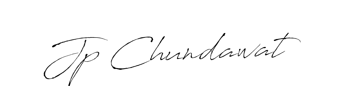 How to make Jp Chundawat signature? Antro_Vectra is a professional autograph style. Create handwritten signature for Jp Chundawat name. Jp Chundawat signature style 6 images and pictures png