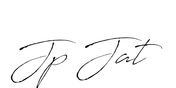Create a beautiful signature design for name Jp Jat. With this signature (Antro_Vectra) fonts, you can make a handwritten signature for free. Jp Jat signature style 6 images and pictures png
