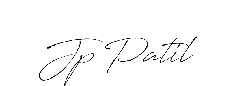 How to make Jp Patil signature? Antro_Vectra is a professional autograph style. Create handwritten signature for Jp Patil name. Jp Patil signature style 6 images and pictures png