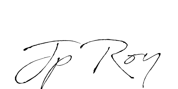 Jp Roy stylish signature style. Best Handwritten Sign (Antro_Vectra) for my name. Handwritten Signature Collection Ideas for my name Jp Roy. Jp Roy signature style 6 images and pictures png