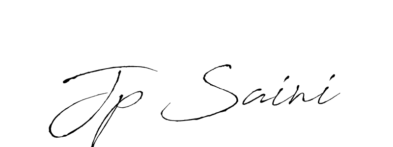 How to make Jp Saini name signature. Use Antro_Vectra style for creating short signs online. This is the latest handwritten sign. Jp Saini signature style 6 images and pictures png