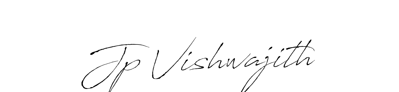 Use a signature maker to create a handwritten signature online. With this signature software, you can design (Antro_Vectra) your own signature for name Jp Vishwajith. Jp Vishwajith signature style 6 images and pictures png