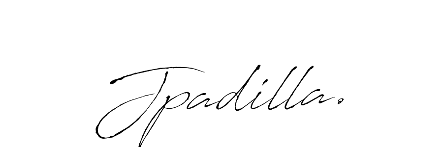 Make a beautiful signature design for name Jpadilla.. With this signature (Antro_Vectra) style, you can create a handwritten signature for free. Jpadilla. signature style 6 images and pictures png