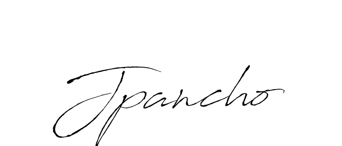 Design your own signature with our free online signature maker. With this signature software, you can create a handwritten (Antro_Vectra) signature for name Jpancho. Jpancho signature style 6 images and pictures png