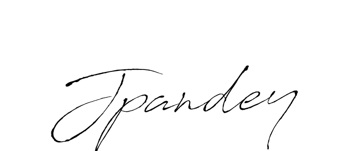 How to make Jpandey name signature. Use Antro_Vectra style for creating short signs online. This is the latest handwritten sign. Jpandey signature style 6 images and pictures png