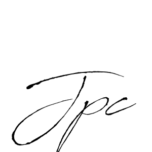 Create a beautiful signature design for name Jpc. With this signature (Antro_Vectra) fonts, you can make a handwritten signature for free. Jpc signature style 6 images and pictures png