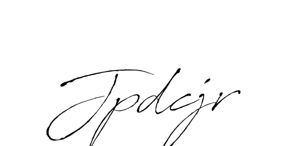 How to make Jpdcjr name signature. Use Antro_Vectra style for creating short signs online. This is the latest handwritten sign. Jpdcjr signature style 6 images and pictures png