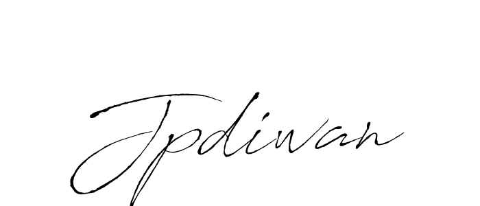 Make a beautiful signature design for name Jpdiwan. With this signature (Antro_Vectra) style, you can create a handwritten signature for free. Jpdiwan signature style 6 images and pictures png