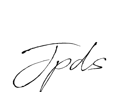 Use a signature maker to create a handwritten signature online. With this signature software, you can design (Antro_Vectra) your own signature for name Jpds. Jpds signature style 6 images and pictures png