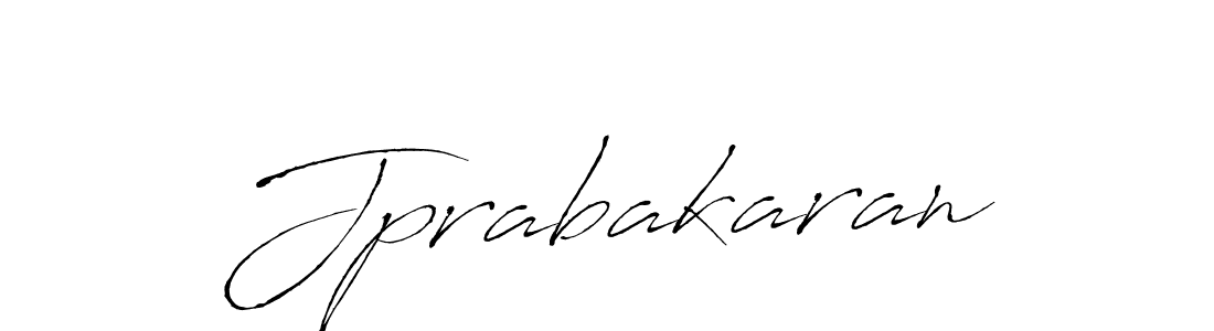 How to make Jprabakaran name signature. Use Antro_Vectra style for creating short signs online. This is the latest handwritten sign. Jprabakaran signature style 6 images and pictures png