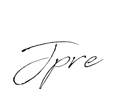 if you are searching for the best signature style for your name Jpre. so please give up your signature search. here we have designed multiple signature styles  using Antro_Vectra. Jpre signature style 6 images and pictures png