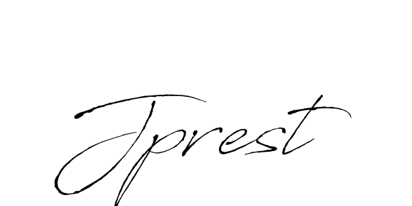 Jprest stylish signature style. Best Handwritten Sign (Antro_Vectra) for my name. Handwritten Signature Collection Ideas for my name Jprest. Jprest signature style 6 images and pictures png