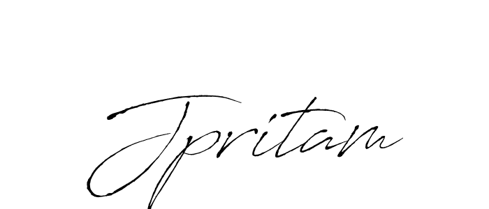 How to make Jpritam signature? Antro_Vectra is a professional autograph style. Create handwritten signature for Jpritam name. Jpritam signature style 6 images and pictures png