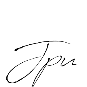 if you are searching for the best signature style for your name Jpu. so please give up your signature search. here we have designed multiple signature styles  using Antro_Vectra. Jpu signature style 6 images and pictures png