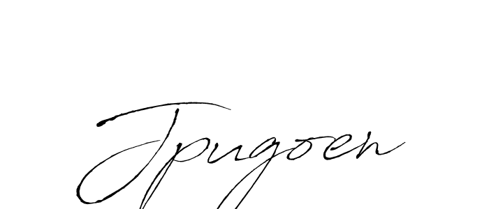 You should practise on your own different ways (Antro_Vectra) to write your name (Jpugoen) in signature. don't let someone else do it for you. Jpugoen signature style 6 images and pictures png