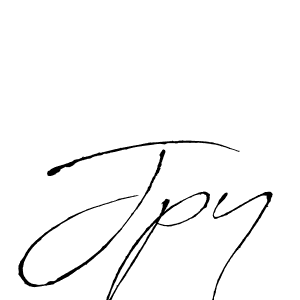 Design your own signature with our free online signature maker. With this signature software, you can create a handwritten (Antro_Vectra) signature for name Jpy. Jpy signature style 6 images and pictures png