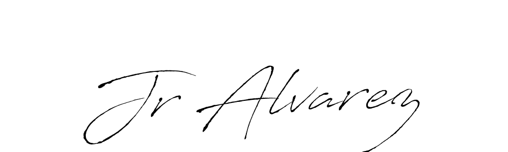 The best way (Antro_Vectra) to make a short signature is to pick only two or three words in your name. The name Jr Alvarez include a total of six letters. For converting this name. Jr Alvarez signature style 6 images and pictures png