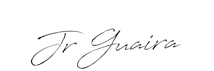 Make a beautiful signature design for name Jr Guaira. With this signature (Antro_Vectra) style, you can create a handwritten signature for free. Jr Guaira signature style 6 images and pictures png