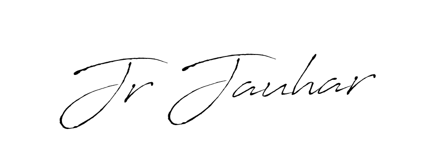 Also You can easily find your signature by using the search form. We will create Jr Jauhar name handwritten signature images for you free of cost using Antro_Vectra sign style. Jr Jauhar signature style 6 images and pictures png