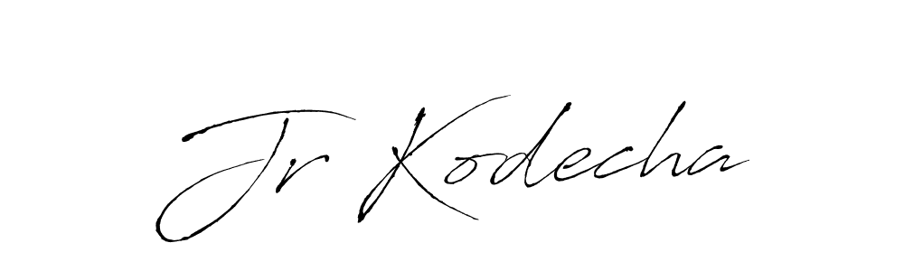 Jr Kodecha stylish signature style. Best Handwritten Sign (Antro_Vectra) for my name. Handwritten Signature Collection Ideas for my name Jr Kodecha. Jr Kodecha signature style 6 images and pictures png