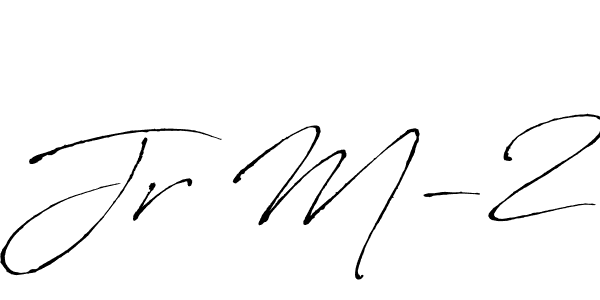 Jr M-2 stylish signature style. Best Handwritten Sign (Antro_Vectra) for my name. Handwritten Signature Collection Ideas for my name Jr M-2. Jr M-2 signature style 6 images and pictures png