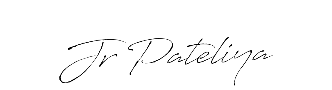 Jr Pateliya stylish signature style. Best Handwritten Sign (Antro_Vectra) for my name. Handwritten Signature Collection Ideas for my name Jr Pateliya. Jr Pateliya signature style 6 images and pictures png