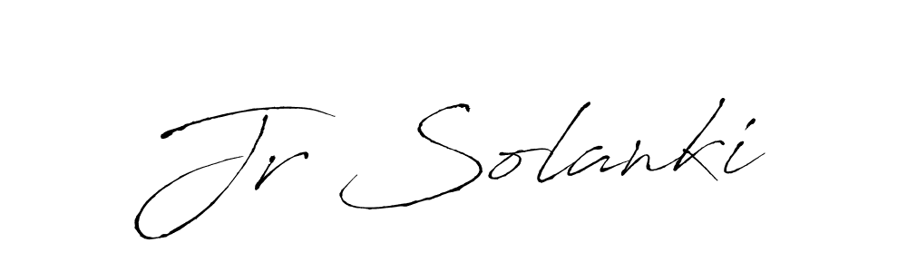 Also we have Jr Solanki name is the best signature style. Create professional handwritten signature collection using Antro_Vectra autograph style. Jr Solanki signature style 6 images and pictures png