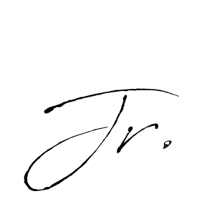 Make a beautiful signature design for name Jr.. With this signature (Antro_Vectra) style, you can create a handwritten signature for free. Jr. signature style 6 images and pictures png