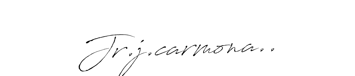 Make a beautiful signature design for name Jr.j.carmona... With this signature (Antro_Vectra) style, you can create a handwritten signature for free. Jr.j.carmona.. signature style 6 images and pictures png