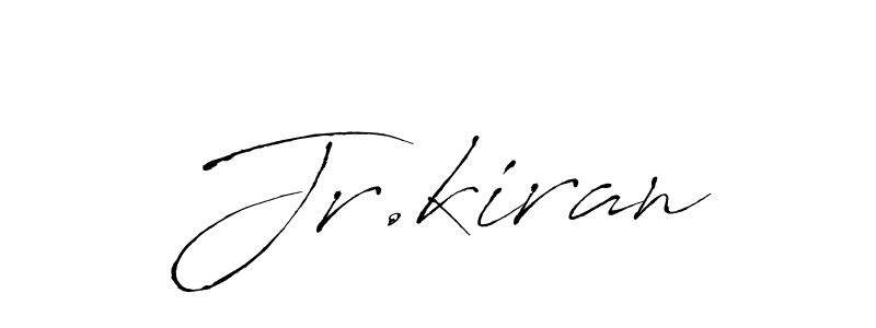 Use a signature maker to create a handwritten signature online. With this signature software, you can design (Antro_Vectra) your own signature for name Jr.kiran. Jr.kiran signature style 6 images and pictures png