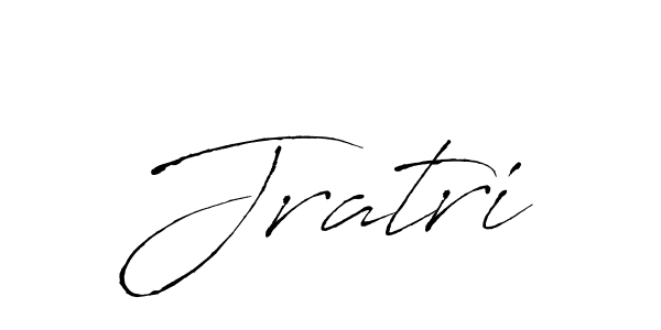 Design your own signature with our free online signature maker. With this signature software, you can create a handwritten (Antro_Vectra) signature for name Jratri. Jratri signature style 6 images and pictures png