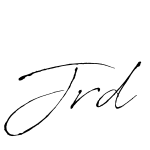 Jrd stylish signature style. Best Handwritten Sign (Antro_Vectra) for my name. Handwritten Signature Collection Ideas for my name Jrd. Jrd signature style 6 images and pictures png