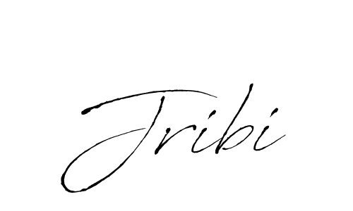 Use a signature maker to create a handwritten signature online. With this signature software, you can design (Antro_Vectra) your own signature for name Jribi. Jribi signature style 6 images and pictures png