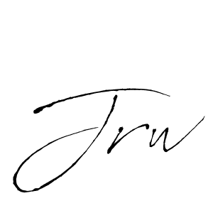 Make a beautiful signature design for name Jrw. With this signature (Antro_Vectra) style, you can create a handwritten signature for free. Jrw signature style 6 images and pictures png