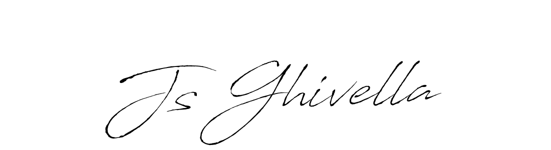 Js Ghivella stylish signature style. Best Handwritten Sign (Antro_Vectra) for my name. Handwritten Signature Collection Ideas for my name Js Ghivella. Js Ghivella signature style 6 images and pictures png