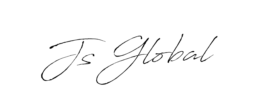 Create a beautiful signature design for name Js Global. With this signature (Antro_Vectra) fonts, you can make a handwritten signature for free. Js Global signature style 6 images and pictures png