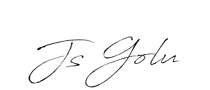 How to make Js Golu name signature. Use Antro_Vectra style for creating short signs online. This is the latest handwritten sign. Js Golu signature style 6 images and pictures png