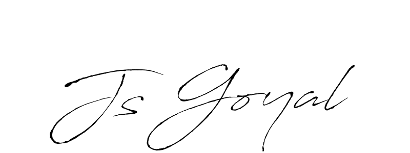 How to make Js Goyal name signature. Use Antro_Vectra style for creating short signs online. This is the latest handwritten sign. Js Goyal signature style 6 images and pictures png