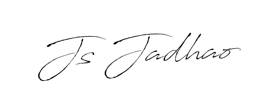 if you are searching for the best signature style for your name Js Jadhao. so please give up your signature search. here we have designed multiple signature styles  using Antro_Vectra. Js Jadhao signature style 6 images and pictures png