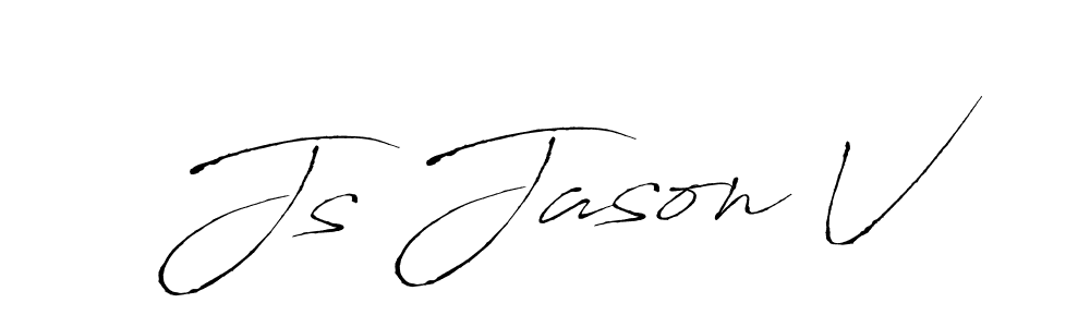 The best way (Antro_Vectra) to make a short signature is to pick only two or three words in your name. The name Js Jason V include a total of six letters. For converting this name. Js Jason V signature style 6 images and pictures png