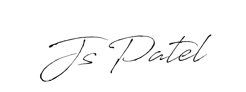 You should practise on your own different ways (Antro_Vectra) to write your name (Js Patel) in signature. don't let someone else do it for you. Js Patel signature style 6 images and pictures png