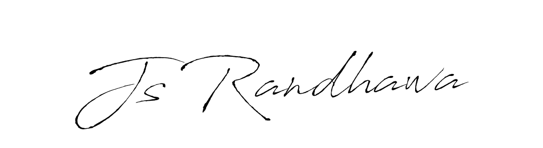Use a signature maker to create a handwritten signature online. With this signature software, you can design (Antro_Vectra) your own signature for name Js Randhawa. Js Randhawa signature style 6 images and pictures png
