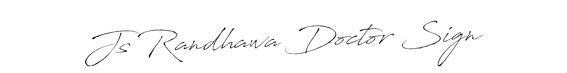 Create a beautiful signature design for name Js Randhawa Doctor Sign. With this signature (Antro_Vectra) fonts, you can make a handwritten signature for free. Js Randhawa Doctor Sign signature style 6 images and pictures png