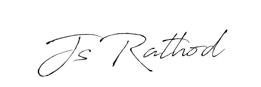 Use a signature maker to create a handwritten signature online. With this signature software, you can design (Antro_Vectra) your own signature for name Js Rathod. Js Rathod signature style 6 images and pictures png