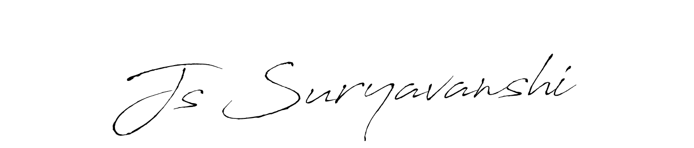 Js Suryavanshi stylish signature style. Best Handwritten Sign (Antro_Vectra) for my name. Handwritten Signature Collection Ideas for my name Js Suryavanshi. Js Suryavanshi signature style 6 images and pictures png