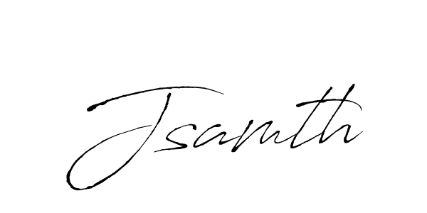 if you are searching for the best signature style for your name Jsamth. so please give up your signature search. here we have designed multiple signature styles  using Antro_Vectra. Jsamth signature style 6 images and pictures png